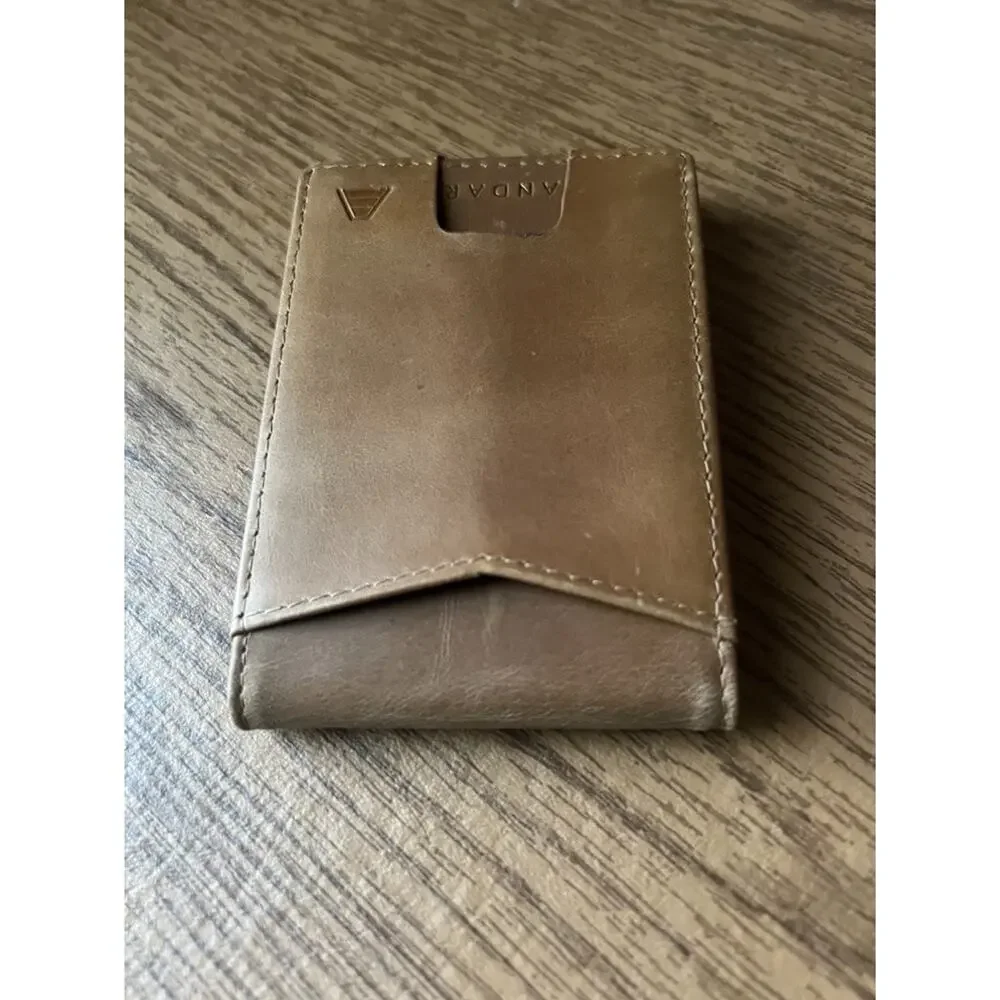 Andar “The Ranger” Full Grain Leather Mens Wallet Saddle Brown